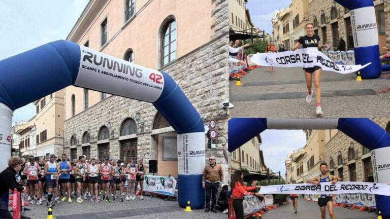 Michele Ceccacci e Domitilla Bindi vincono la II edizione della Corsa del Ricordo a Grosseto